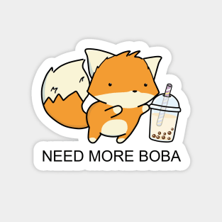 Little Fox Needs More Boba! Sticker